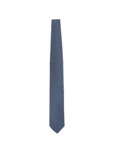 Lanvin Corbata Con Motivo - Azul 