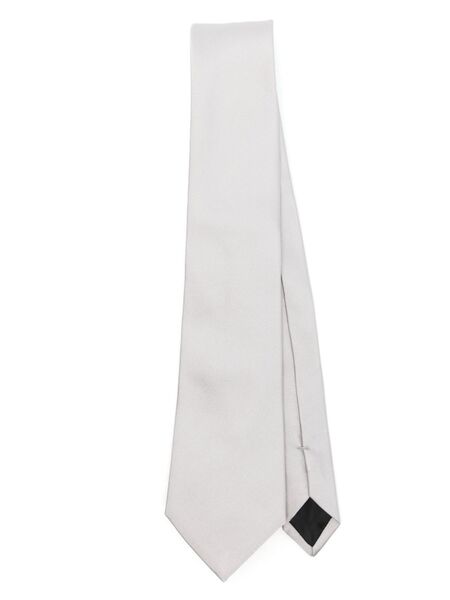  Lanvin Corbata De Seda - Gris 