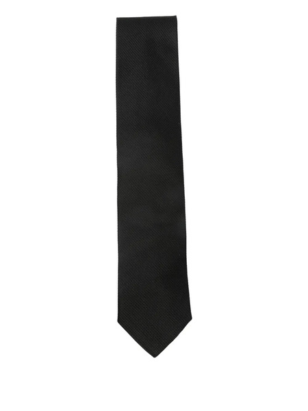  Lanvin Corbata Texturizada - Negro 
