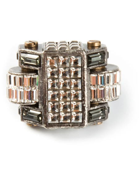  Lanvin Geometric Ring - Metalizado 