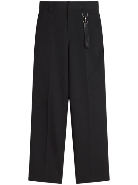  Lanvin Pantalones Rectos Lisos - Negro 
