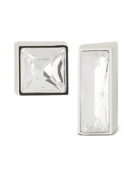  Lanvin Pendientes Rectangulares - Plateado 