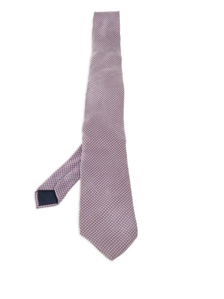  Lanvin Pre-owned Corbata De Seda Con Motivo - Rosa 