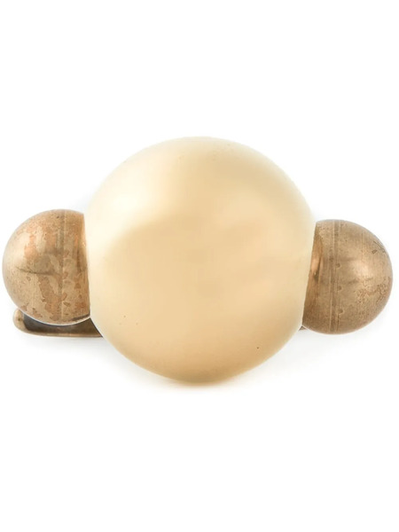  Lanvin Round Shape Double Ring - Metalizado 