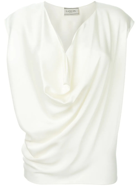  Lanvin Top Sin Mangas - Neutro 