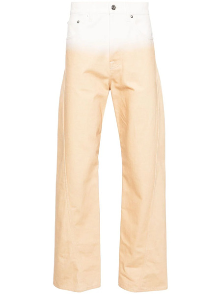  Lanvin Vaqueros Rectos De Talle Medio - Naranja 