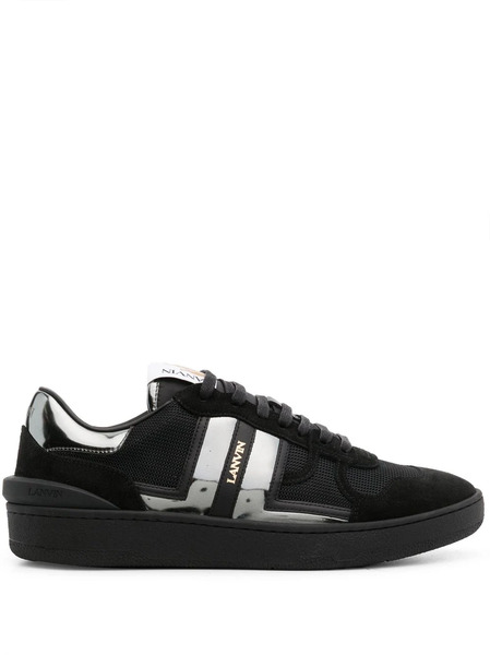  Lanvin Zapatillas Clay Con Cordones - Negro 