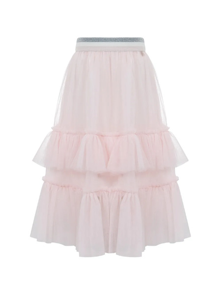  Lapin House Falda De Tul Con Volantes - Rosa 