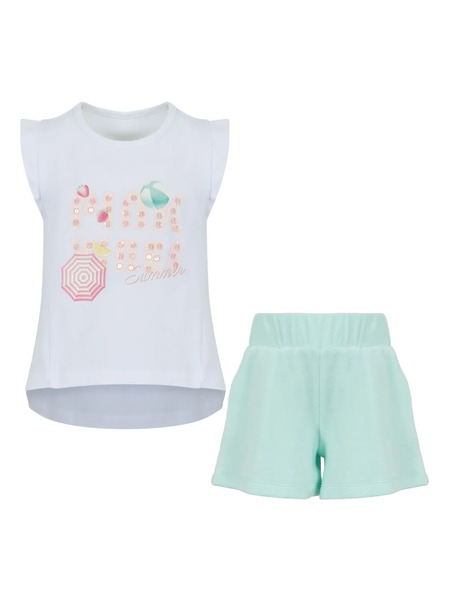  Lapin House Set De Bermudas Estampadas - Verde 