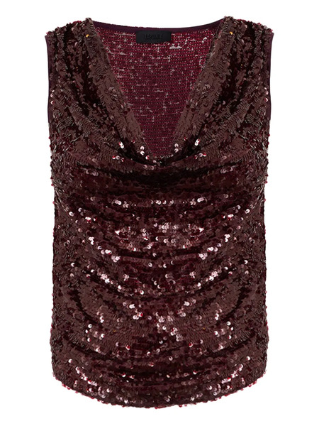  Lapointe Blusa Con Lentejuelas - Rojo 