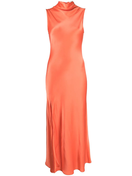  Lapointe Vestido Largo Drapeado - Marrón 