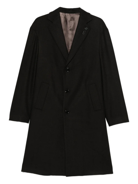  Lardini Abrigo Con Botones - Negro 