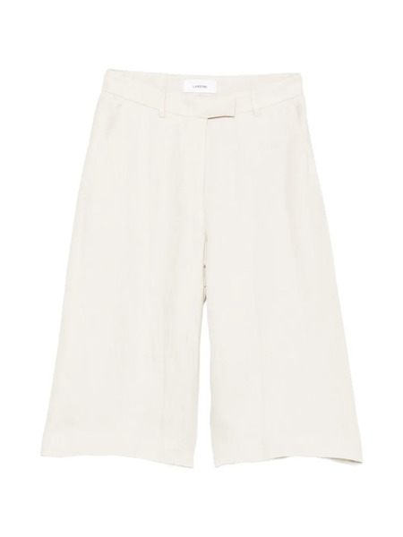  Lardini Bermudas De Vestir Anchas - Neutro 