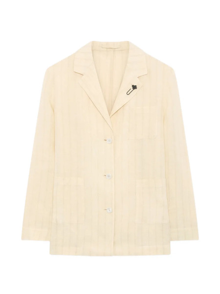  Lardini Blazer A Rayas - Neutro 