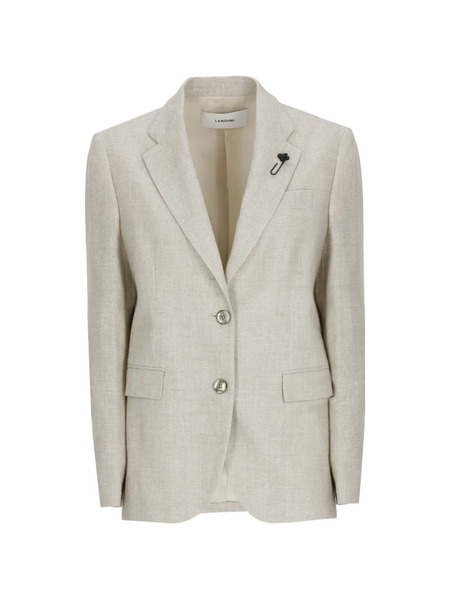  Lardini Blazer Con Botones - Neutro 