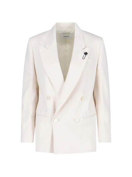  Lardini Blazer Con Doble Botonadura - Neutro 