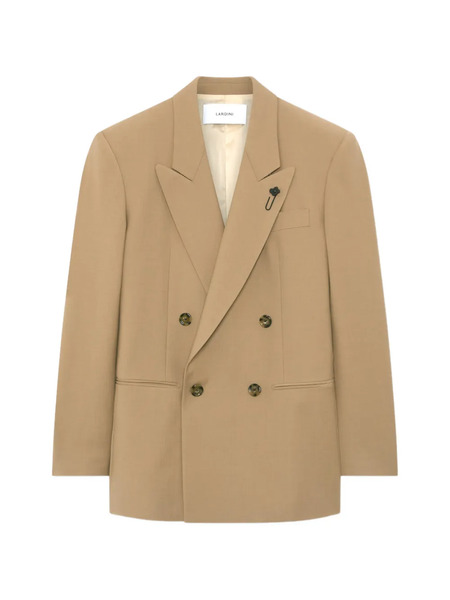  Lardini Blazer Con Solapas De Pico - Neutro 