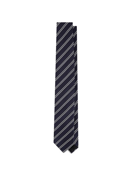  Lardini Corbata A Rayas En Jacquard - Azul 