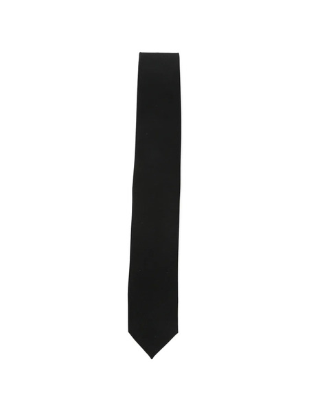  Lardini Corbata Con Extremo En Punta - Negro 