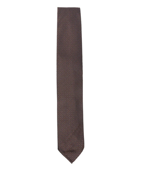  Lardini Corbata De Seda - Marrón 