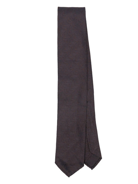  Lardini Corbata En Jacquard - Azul 