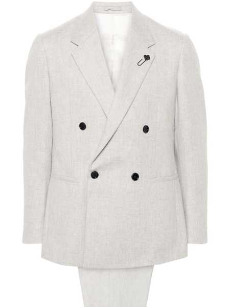  Lardini Traje Con Broche Del Logo - Neutro 