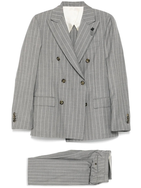  Lardini Traje De Lana - Gris 
