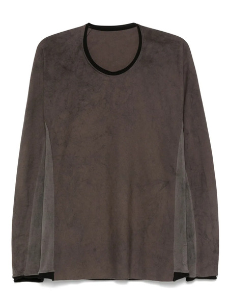  Layer Zero Camiseta De Manga Larga A Paneles - Gris 
