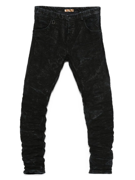  Layer Zero Pantalones Con Efecto Lavado - Negro 