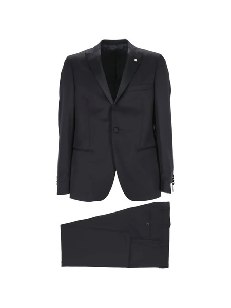  L.b.m. 1911 Traje Con Solapas De Pico - Azul 