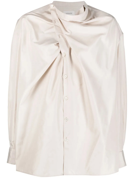  Lemaire Camisa Drapeada - Neutro 