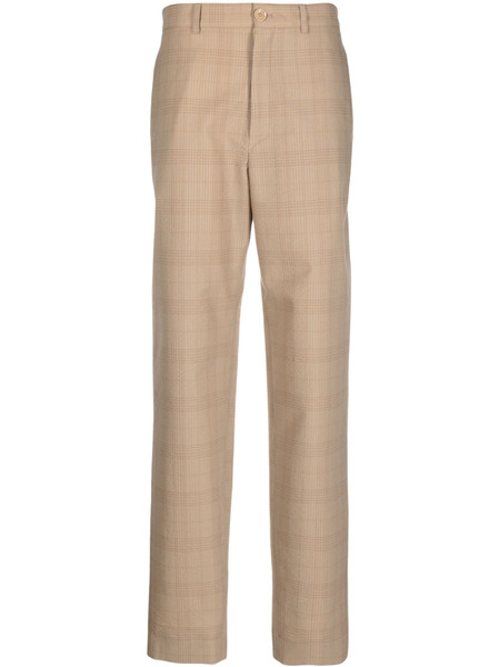  Lemaire Pantalones A Cuadros - Marrón 