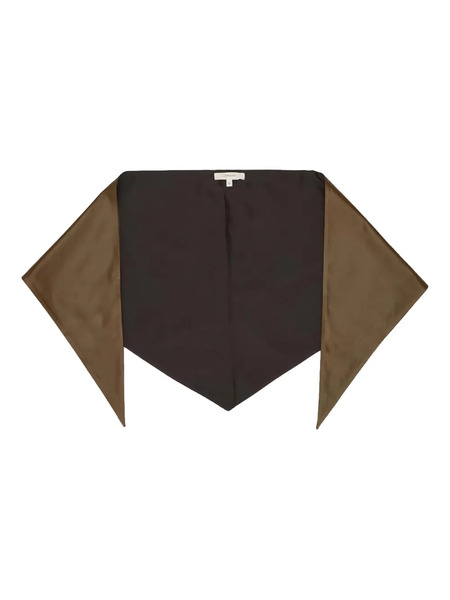  Lemaire Pañuelo Con Diseño Triangular - Marrón 