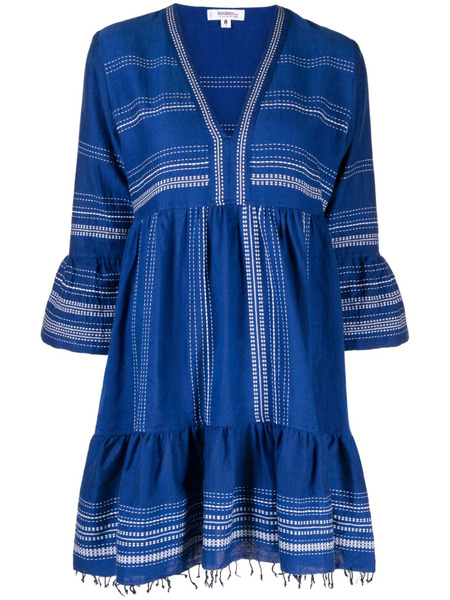  Lemlem Vestido Con Dobladillo Deshilachado - Azul 