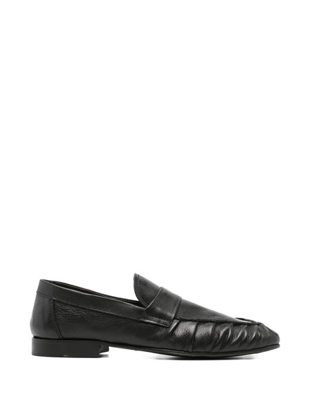  Leqarant Mocasines Con Efecto Fruncido - Negro 