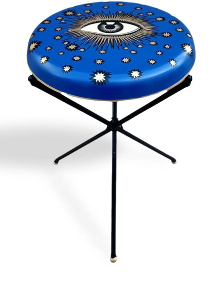  Les-ottomans Bandeja Pintada A Mano - Azul 