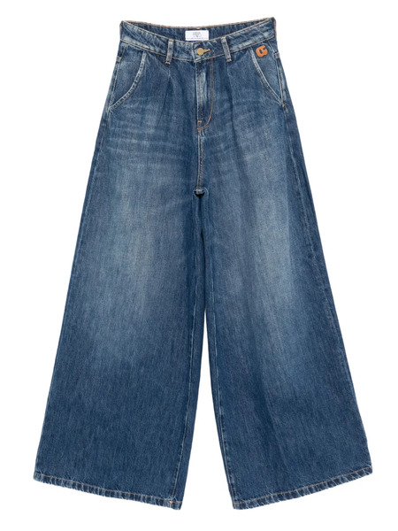  Les Temps Des Cerises Vaqueros Anchos Con Botones - Azul 