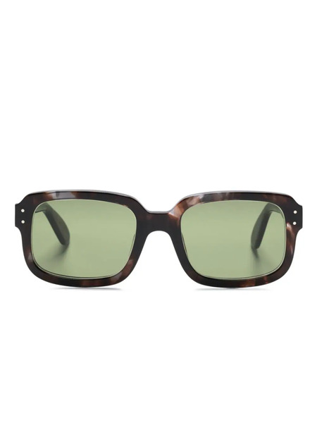  Lesca Gafas De Sol Dude Con Montura Rectangular - Marrón 