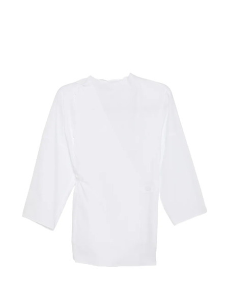  Less Blusa Con Borde Festoneado - Blanco 