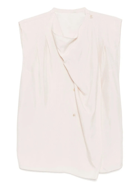  Less Blusa De Seda Sin Mangas - Neutro 