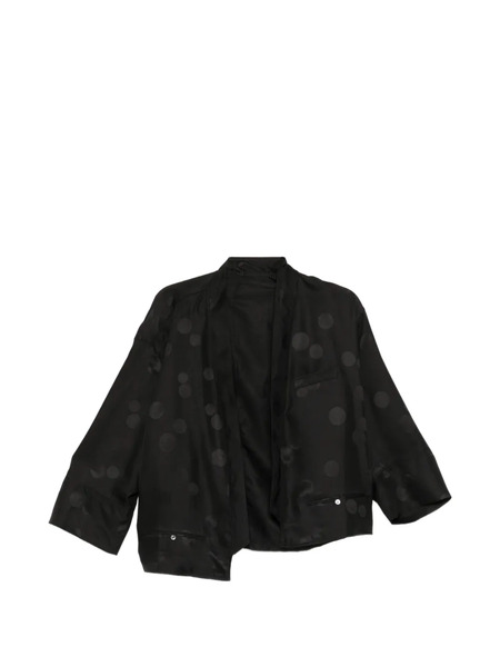  Less Chaqueta Oversize Con Lunares - Negro 