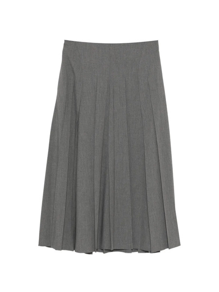  Less Falda Midi Acampanada - Gris 