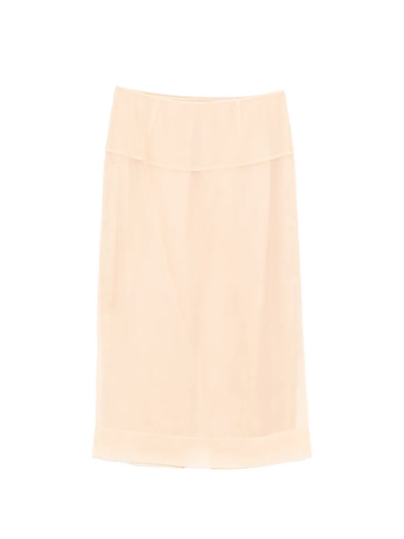  Less Falda Midi De Seda - Neutro 