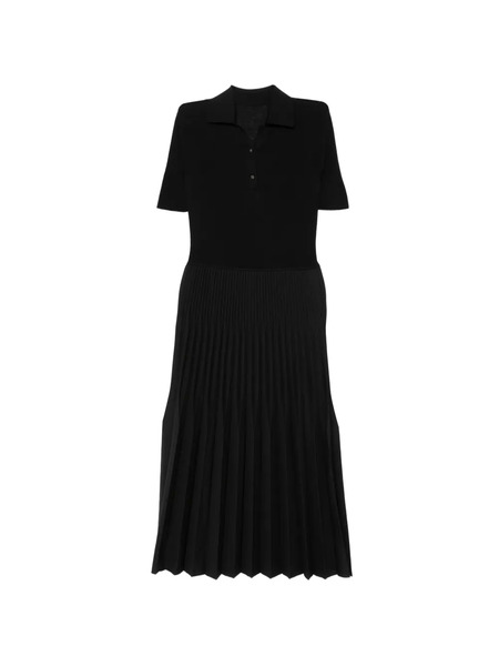  Less Vestido Largo Plisado - Negro 