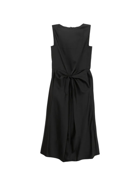  Less Vestido Midi Origami - Negro 