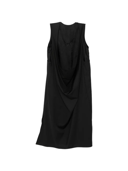  Less Vestido Midi Sin Mangas - Negro 