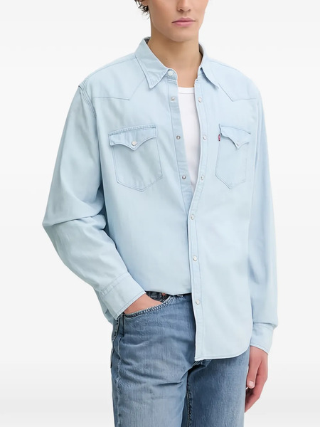 Levi's Camisa Vaquera Con Bolsillo En El Pecho - Azul 