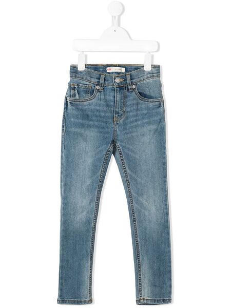  Levi's Kids Vaqueros Pitillo Con Efecto Degradado - Azul 
