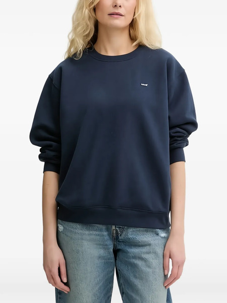  Levi's Logo-patch Crew-neck Sweatshirt - Azul 
