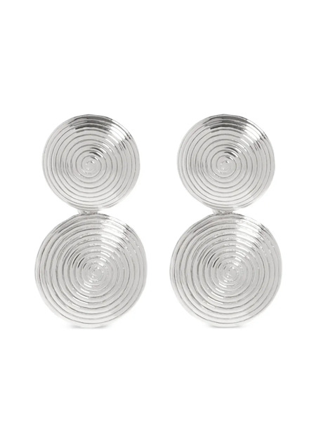  Lié Studio Pendientes Rita Con Doble Disco - Plateado 